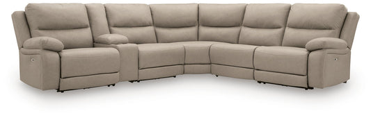 Narwhal Place 6-Piece Reclining Sectional with Storage Console