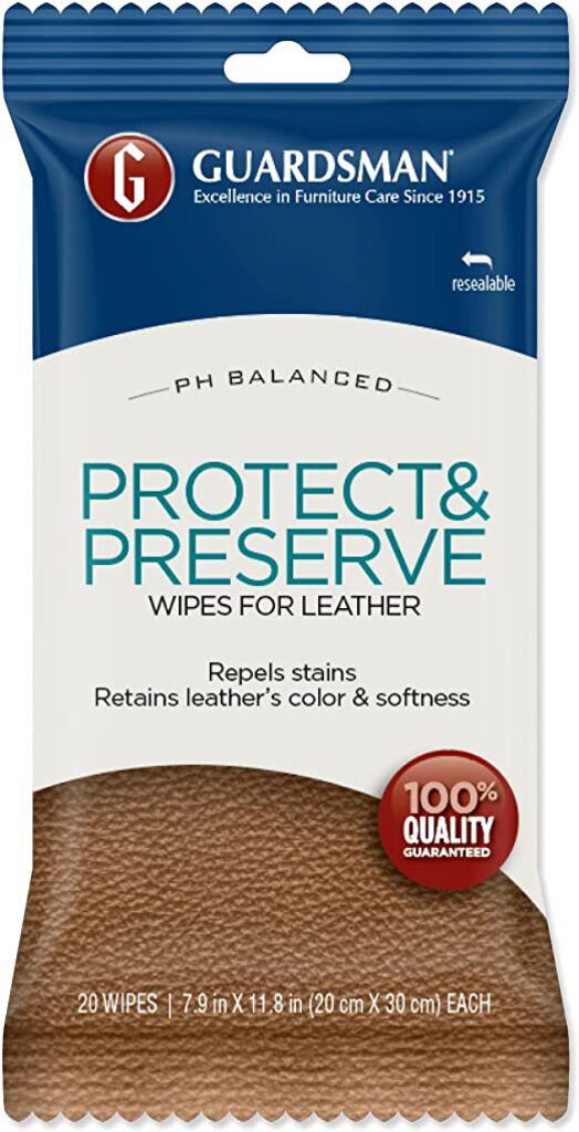 GUARDSMAN PROTECT&PRESERVE WIPES FOR LEATHER