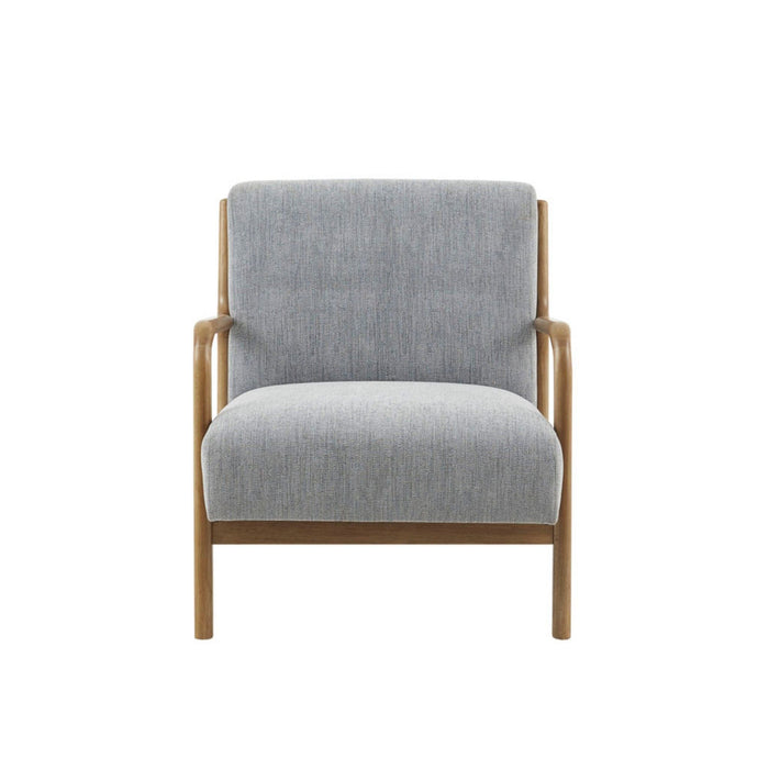 Mid-Century Style Lounge Chair With Upholstered Seat
