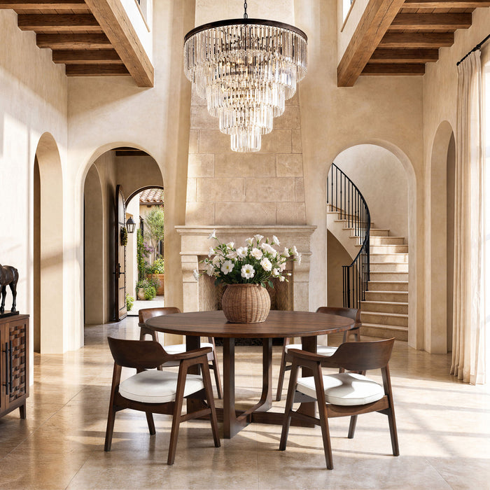 Pino - Round Dining Table - Dark Brown