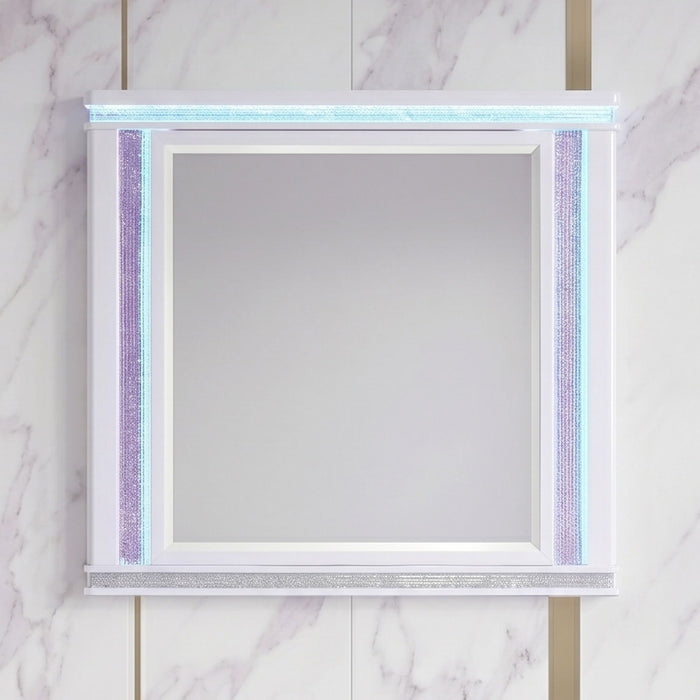Opium - Mirror - White - Wood