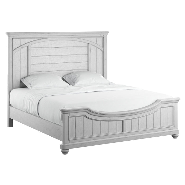 Queen Panel Bed - Gray - Wood