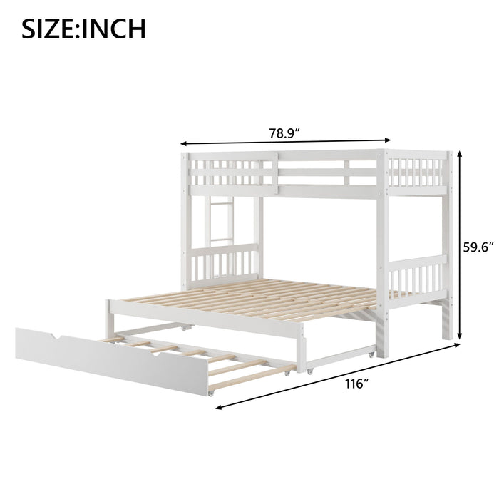 Smooth Mobility Bunk Bed With Trundle
