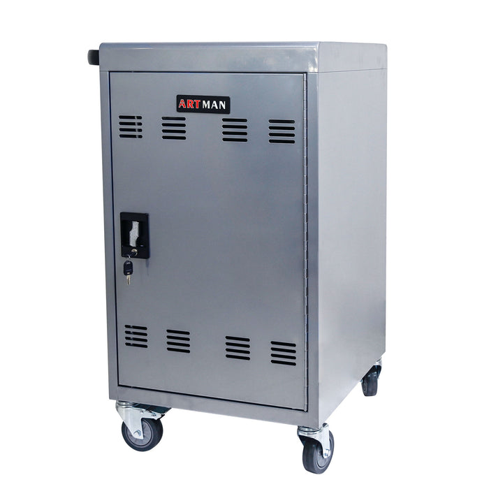 Mobile Charging Cart Station For Chromebook, Tablet And Laptop Computer With Power Strip Included