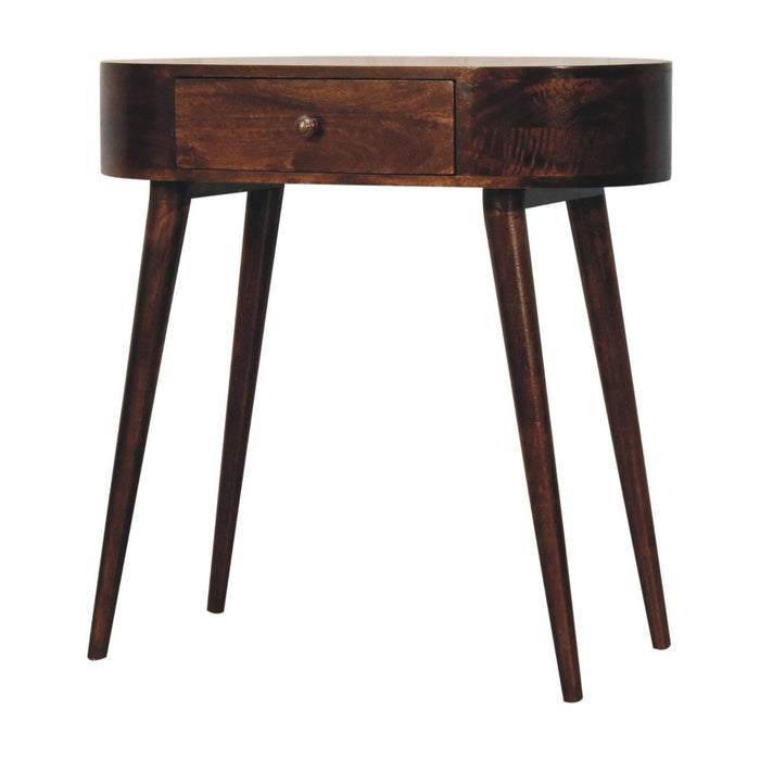 Rounded Wood Table