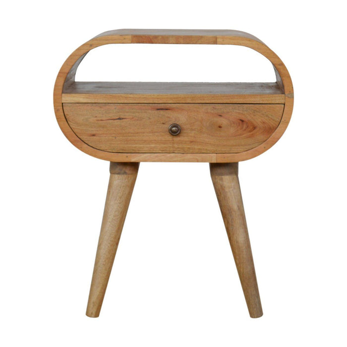 Circular Open Bedside Nightstand