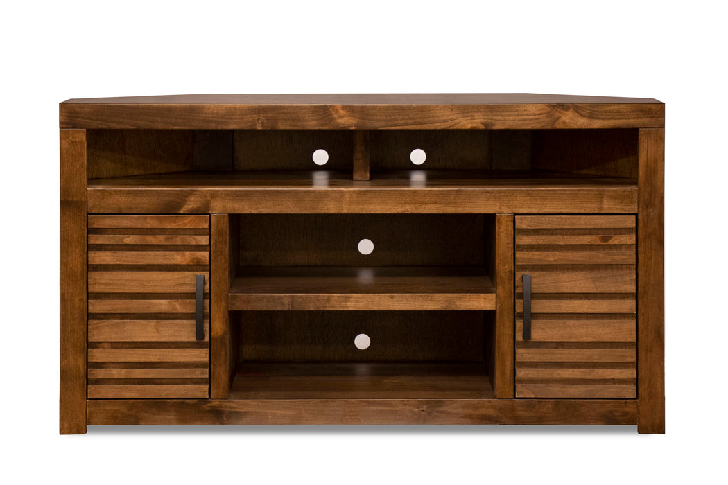 Corner TV Console - Brown