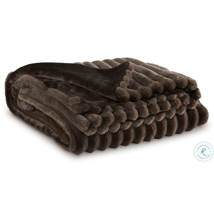 ALSONWELL BROWN THROW