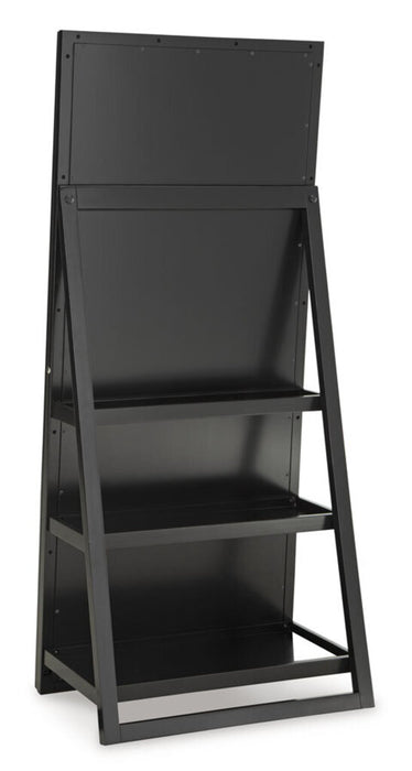BLACK EVESEN STANDING MIRROR WITH STORAGE