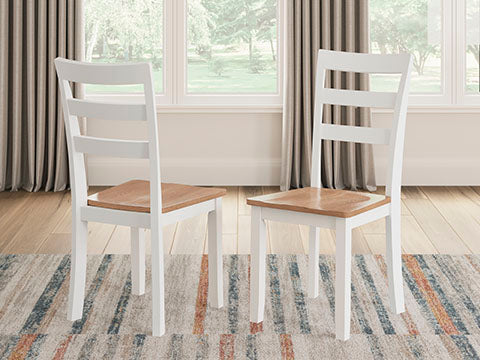 GESTHAVEN TABLE + 2 CHAIRS WHITE