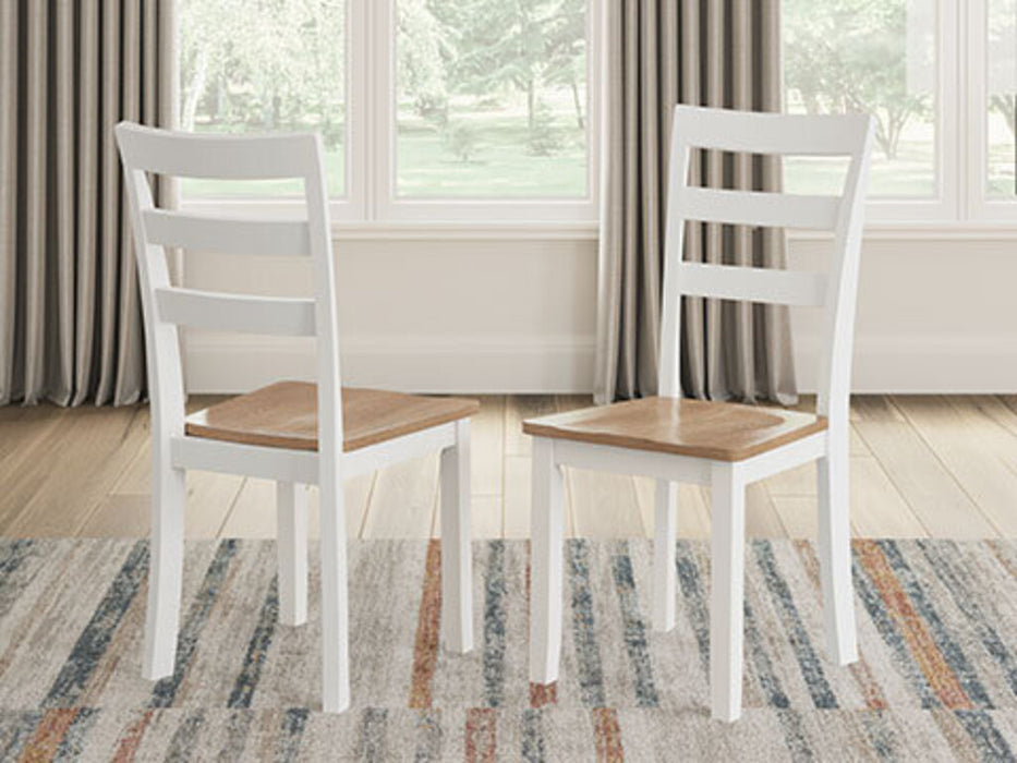 GESTHAVEN TABLE + 2 CHAIRS WHITE