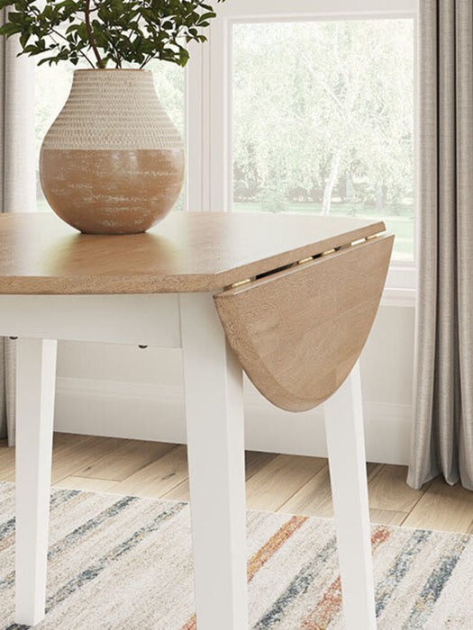 GESTHAVEN TABLE + 2 CHAIRS WHITE