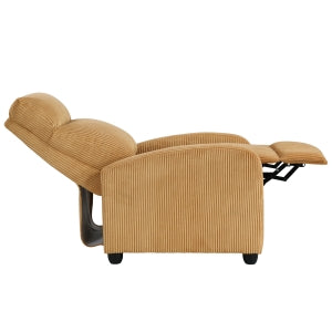 YELLOW PUSH BACK RECLINER