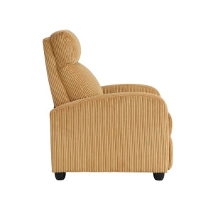 YELLOW PUSH BACK RECLINER