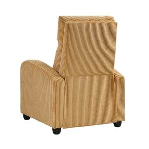 YELLOW PUSH BACK RECLINER