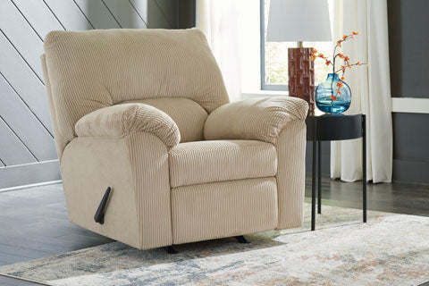 SIMPLEJOY ROCKER RECLINER SAND