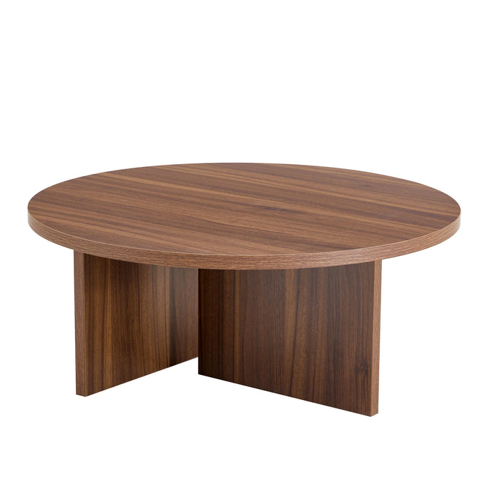 Versatile Round Coffee Table For Various Interior Styles