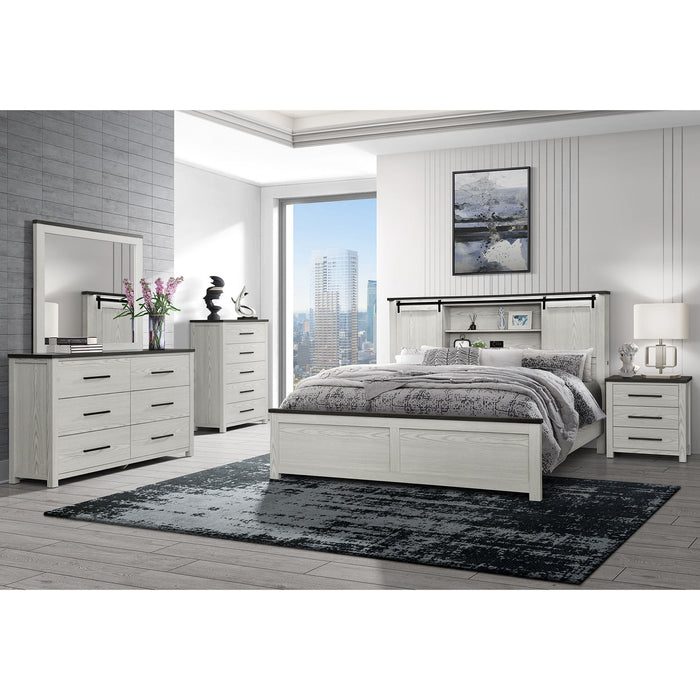 Avery - Mirror With Sleek Frame Large Scale Mirror For Dresser - Beige
