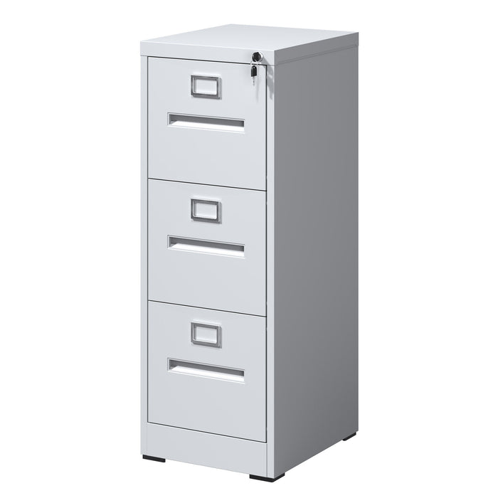 Premium Drawer File Cabinet With Lock, Metal Vertical Design, A4 Legal / Letter Size