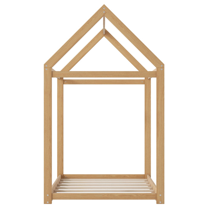 Wooden House Shaped Bed