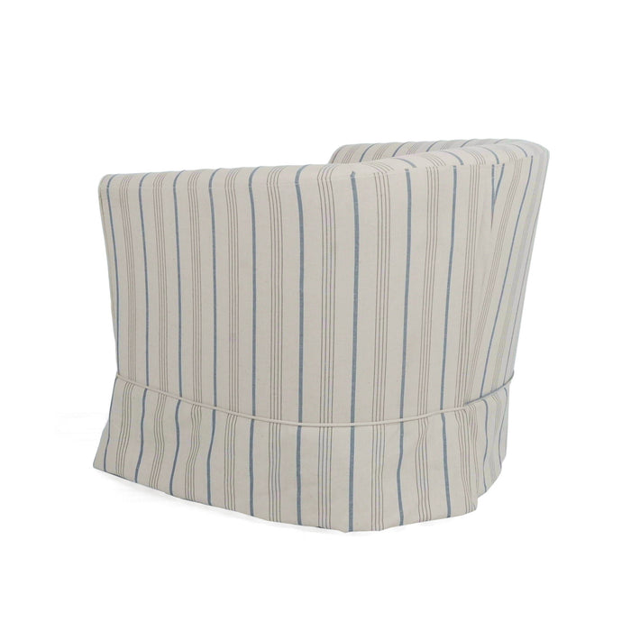 Zeniqua - Upholstered Velvet Swivel Chair With Loose Cover