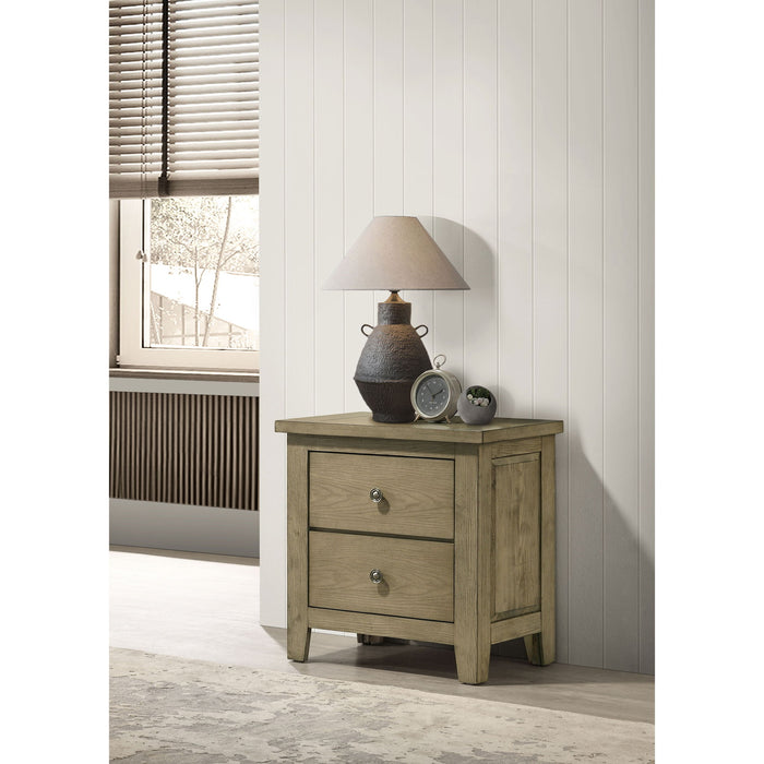 Pelton - 2 Drawer Nightstand - Oak