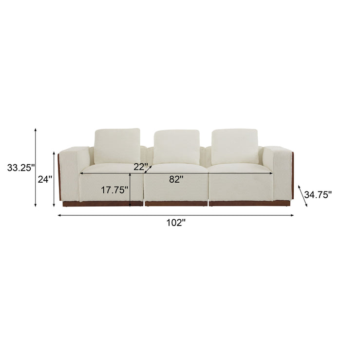 Chita - Modular Sectional Sofa, 3 Seater - Beige