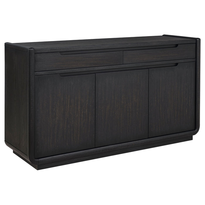 Bangor - 2 Drawer Dining Sideboard Server - Black