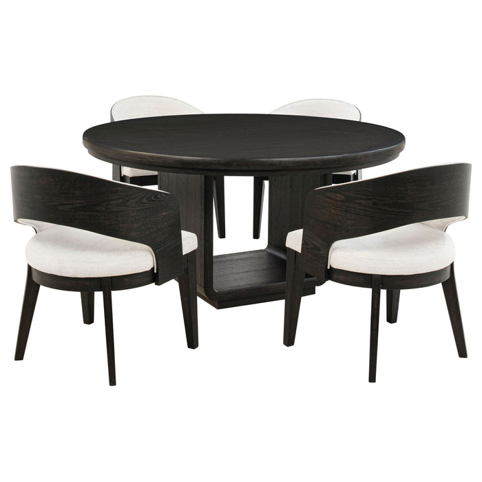 Bangor - Round Dining Table Set With Arm Chairs