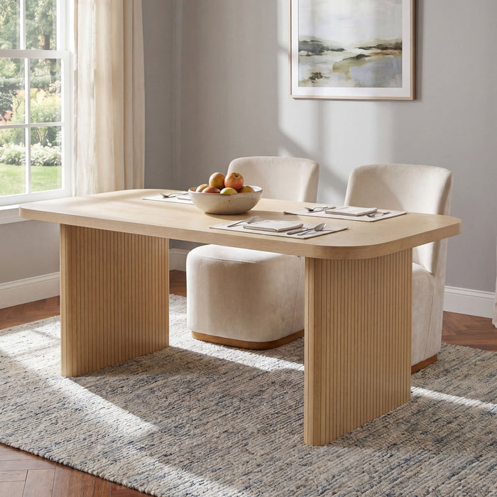 Rectangular, Indoor Dining Table - Natural
