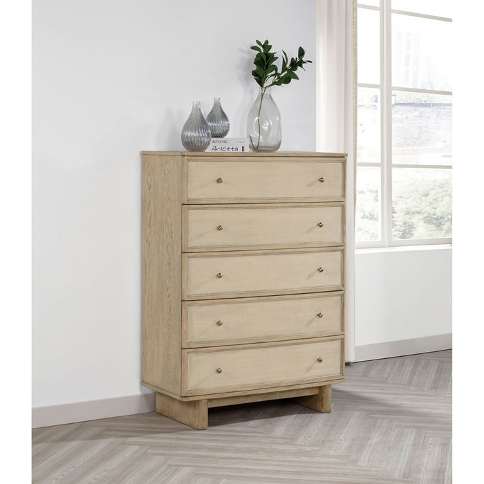 Kimpton - 5 Drawer Bedroom Chest - Beige