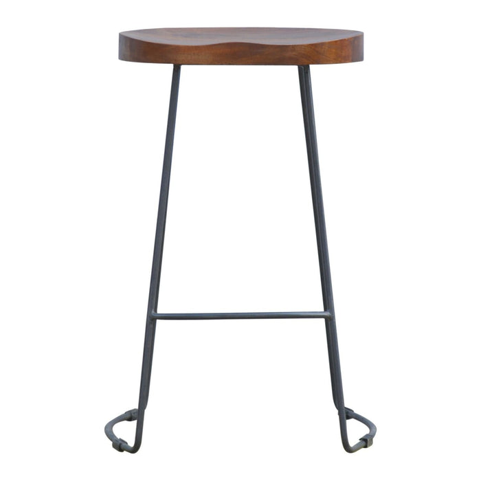 Chunky Bar Stool - Chestnut