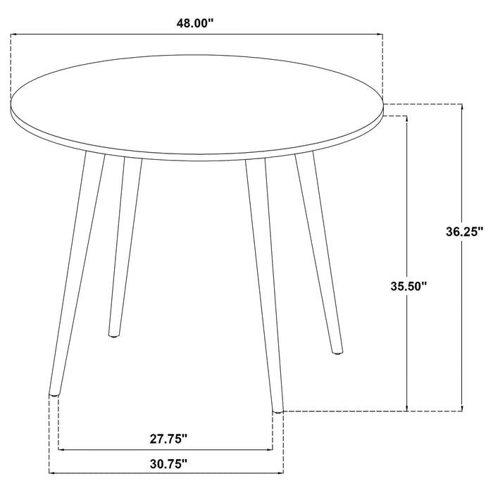 Waverly - Round Counter Height Dining Table - Light Ash