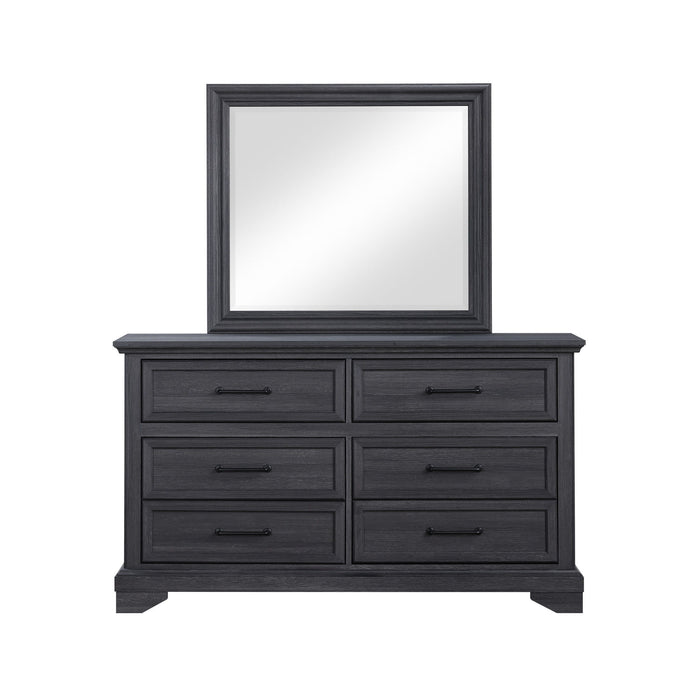 Colville - Mirror With Dresser Attachments - Charcoal