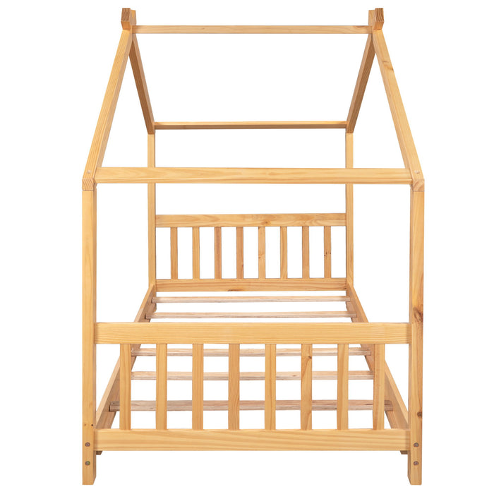 House Platform Bed With Headboard And Footboard, Roof Design