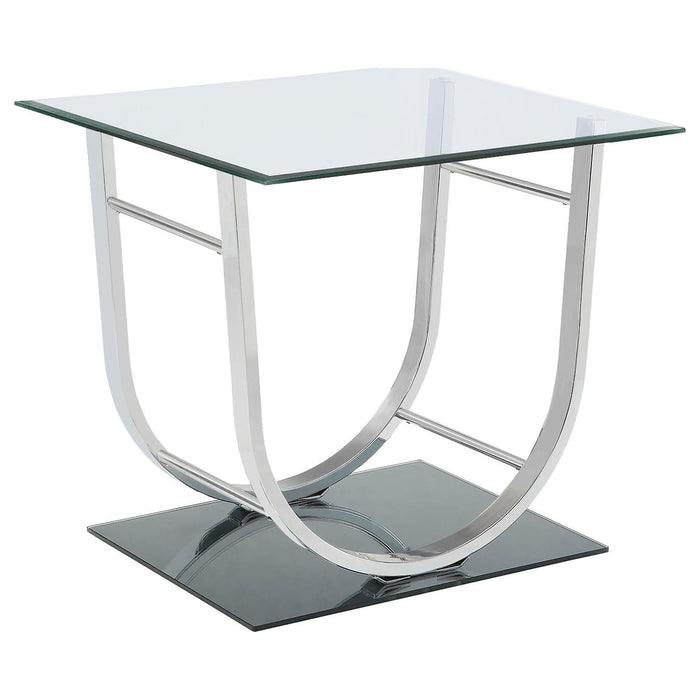Garrett - 2 Piece Coffee Table Set - Chrome