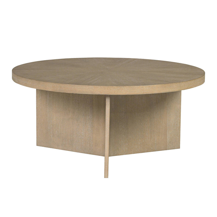 Round Coffee Table With Solid Veneer Top