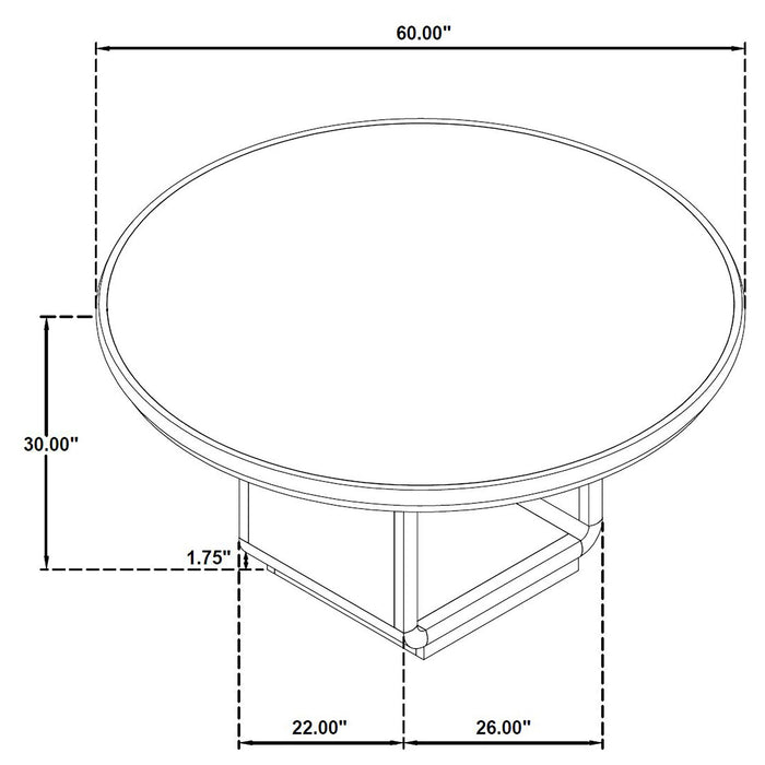 Bangor - Round Dining Table Set With Arm Chairs