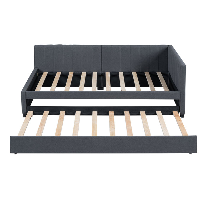 Upholstered Daybed, Sofa Bed Frame, No Box Spring Needed