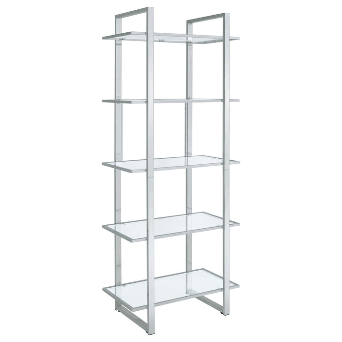 Colfax - 5 Shelf Bookshelf - Clear