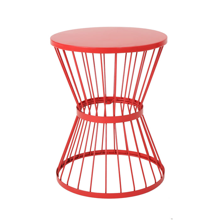 Lassen - Modern Outdoor Side Table With Hourglass Design