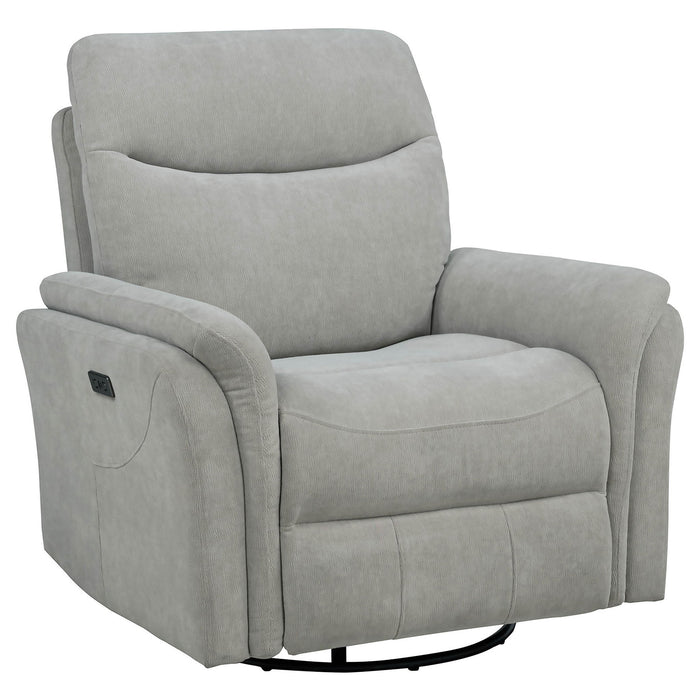 Beacon - Power Swivel Recliner With USB Charging And Adjustable Recline