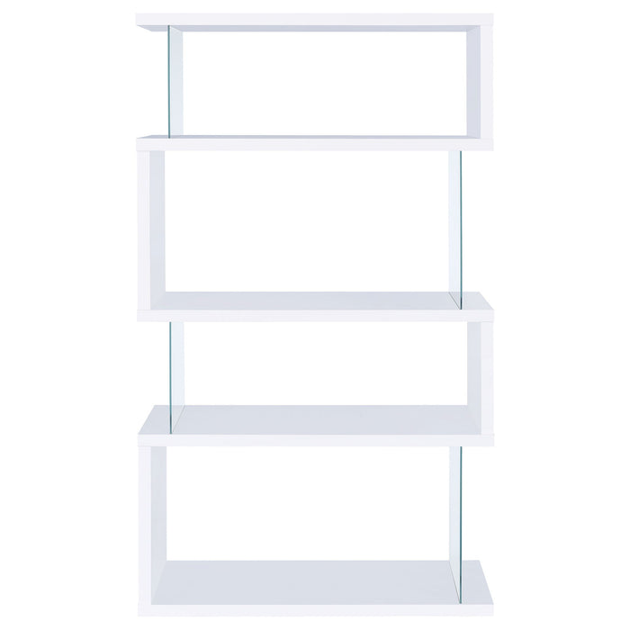 Elias - 4 Shelf Bookshelf With Zigzag Design