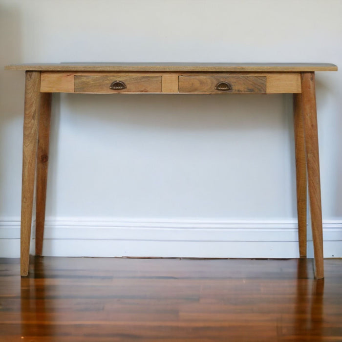 2 Drawer Writing Desk - Oak