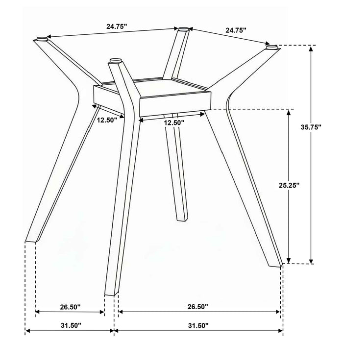 Flynn - 5 Piece Counter Height Dining Set