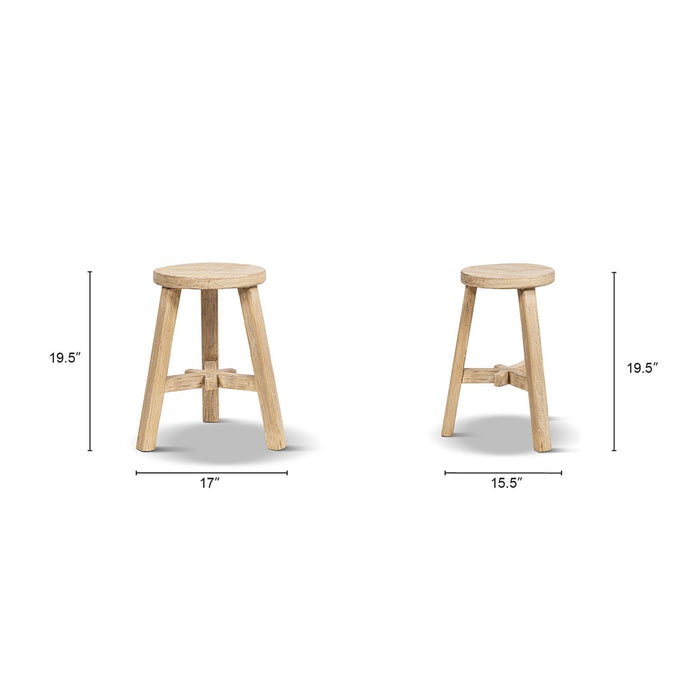 Linden - Round Stool - Light Brown