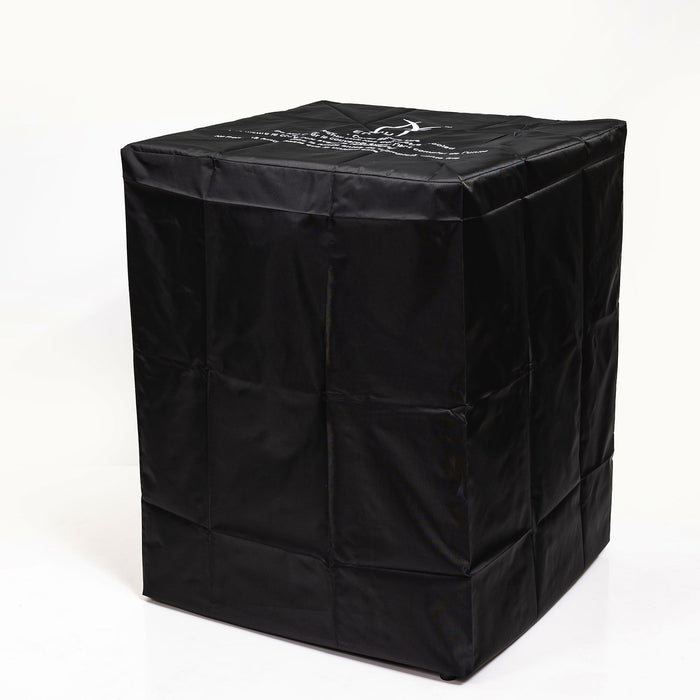 Propane Gas Square Fire Pit, Tile Tabletop With Beautiful Wicker Base For Outside