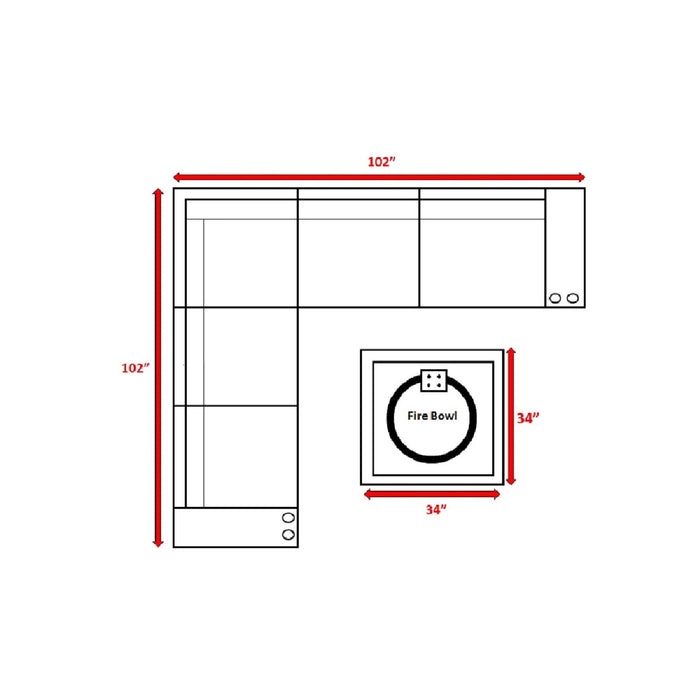 Modern Rattan Wicker Seating Group With Cushions