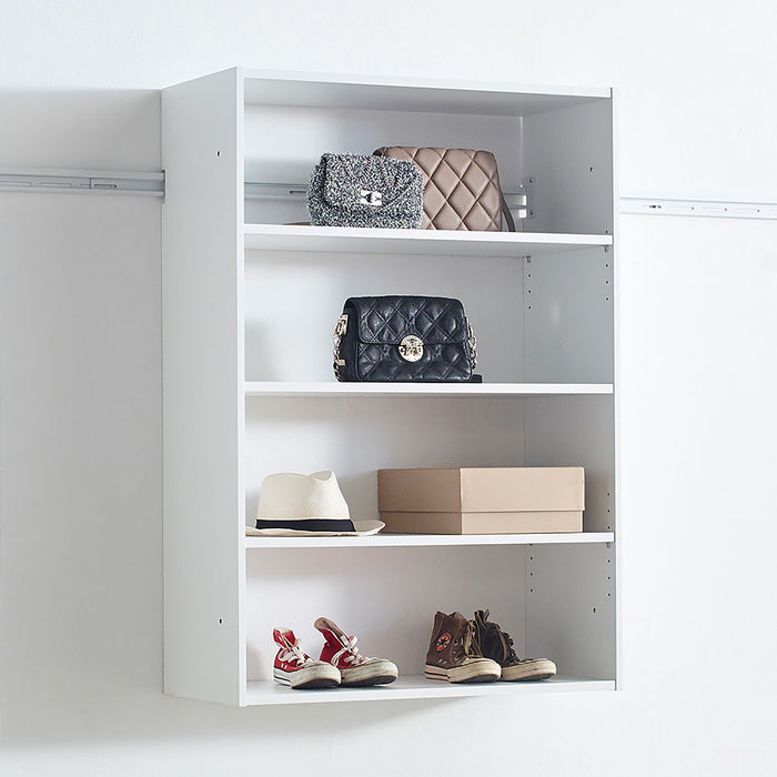 Devi - Wall Mounted Wood Closet System With Modular Units