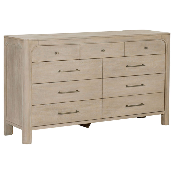 Flores - 9 Drawer Dresser - Mango Color